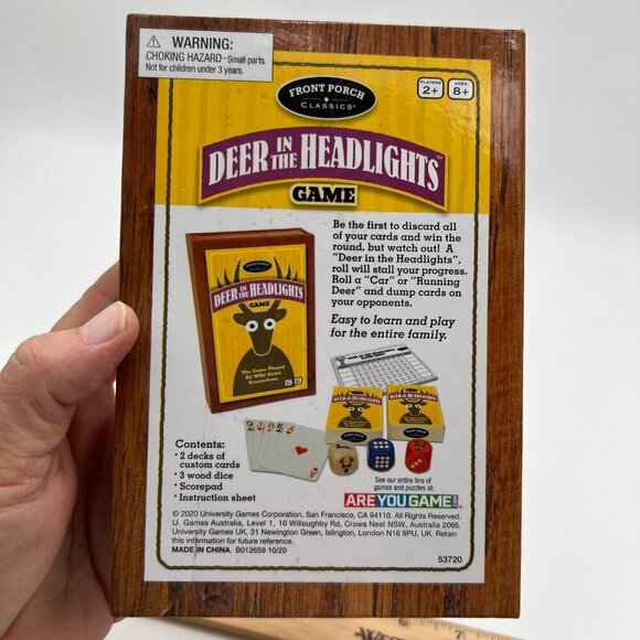 Deer In The Headlights Family Board Game By Front Porch Classics New - Picture 4 of 8